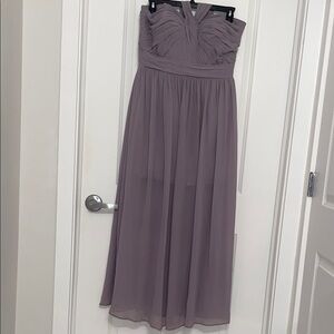 Camille La Vie Strapless Mauve Dress